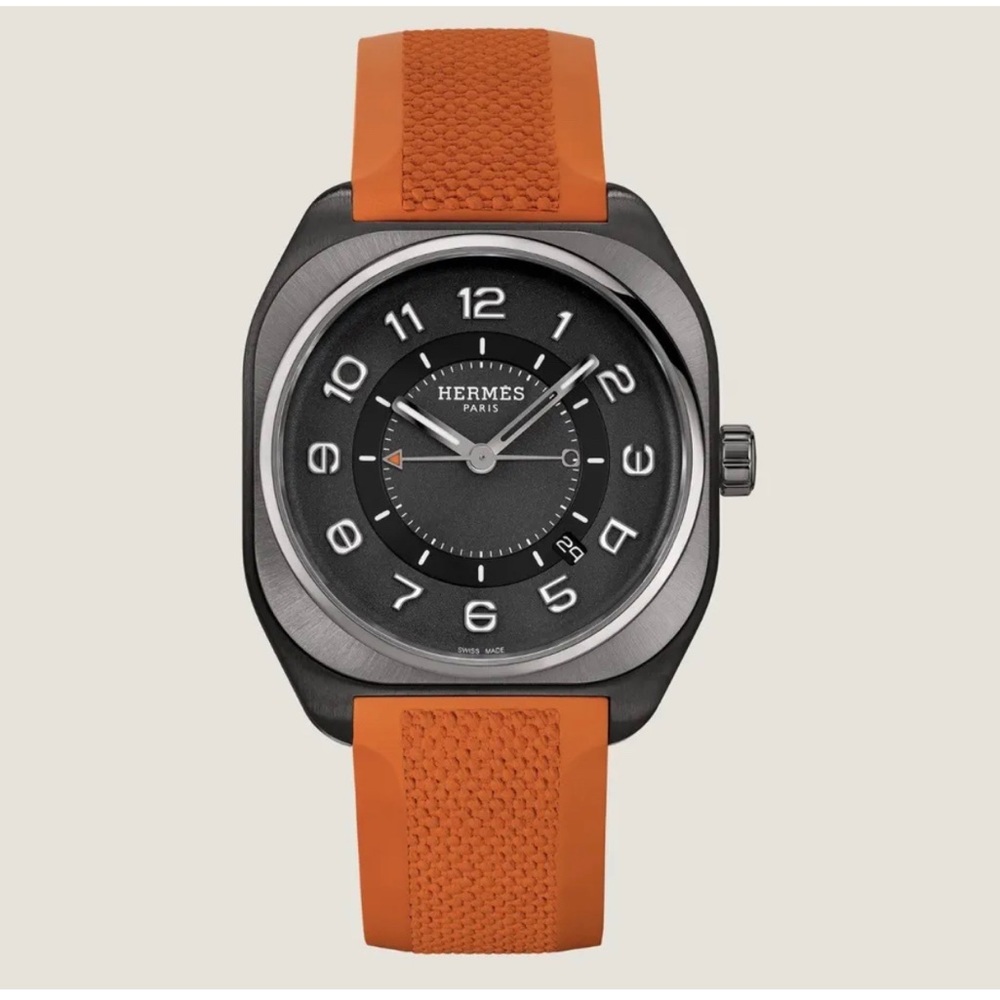 NEW HERMÈS H08 Titanium Automatic Men's watch W049430WW00, 42 mm w/ Receip $5500
